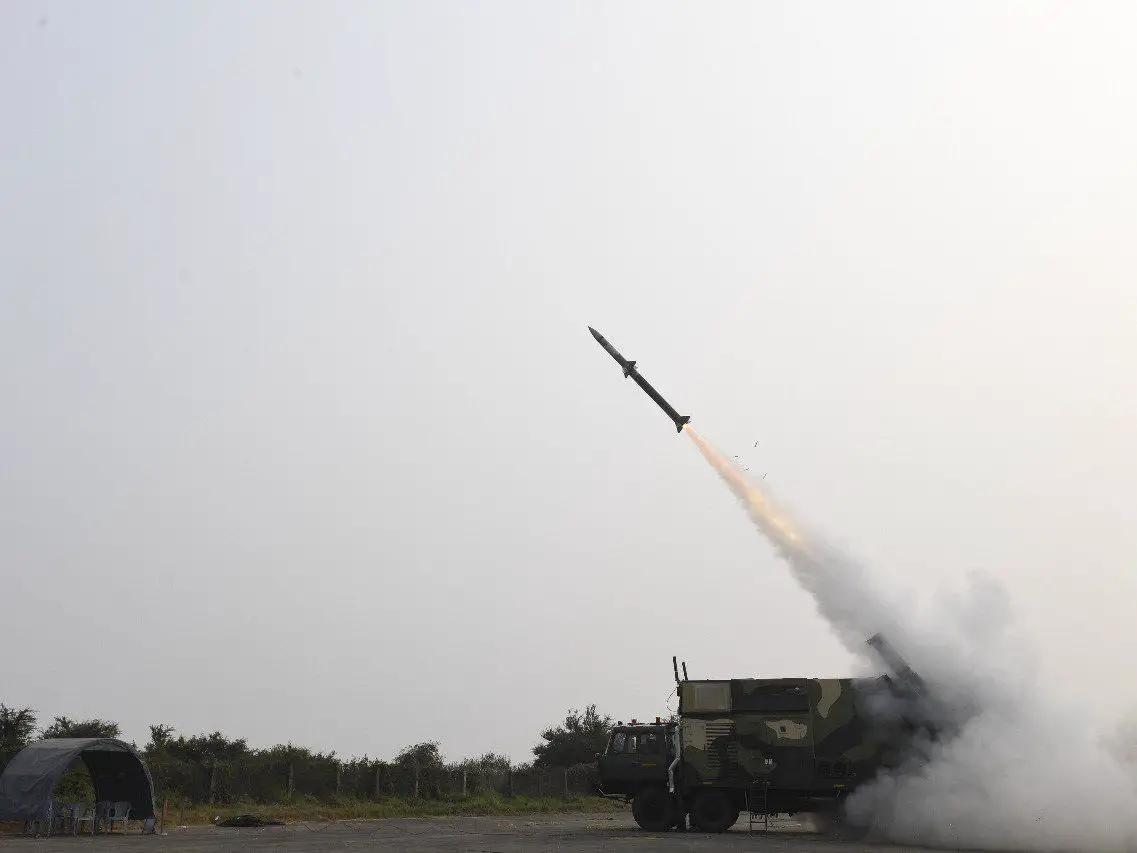 Indian DRDO Successfully Test Fires Surface-to-air Akash-NG Missile