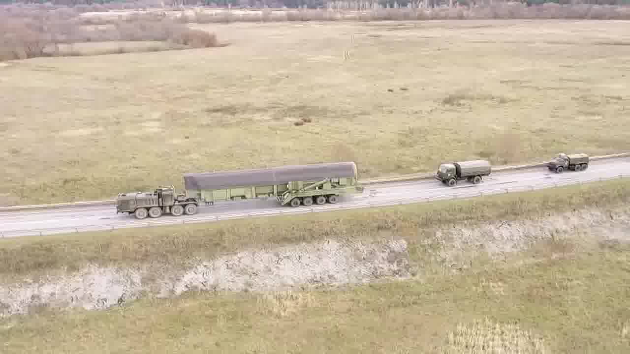 Loading of RS-24 Yars Intercontinental Ballistic Missile to Underground-silo Launcher