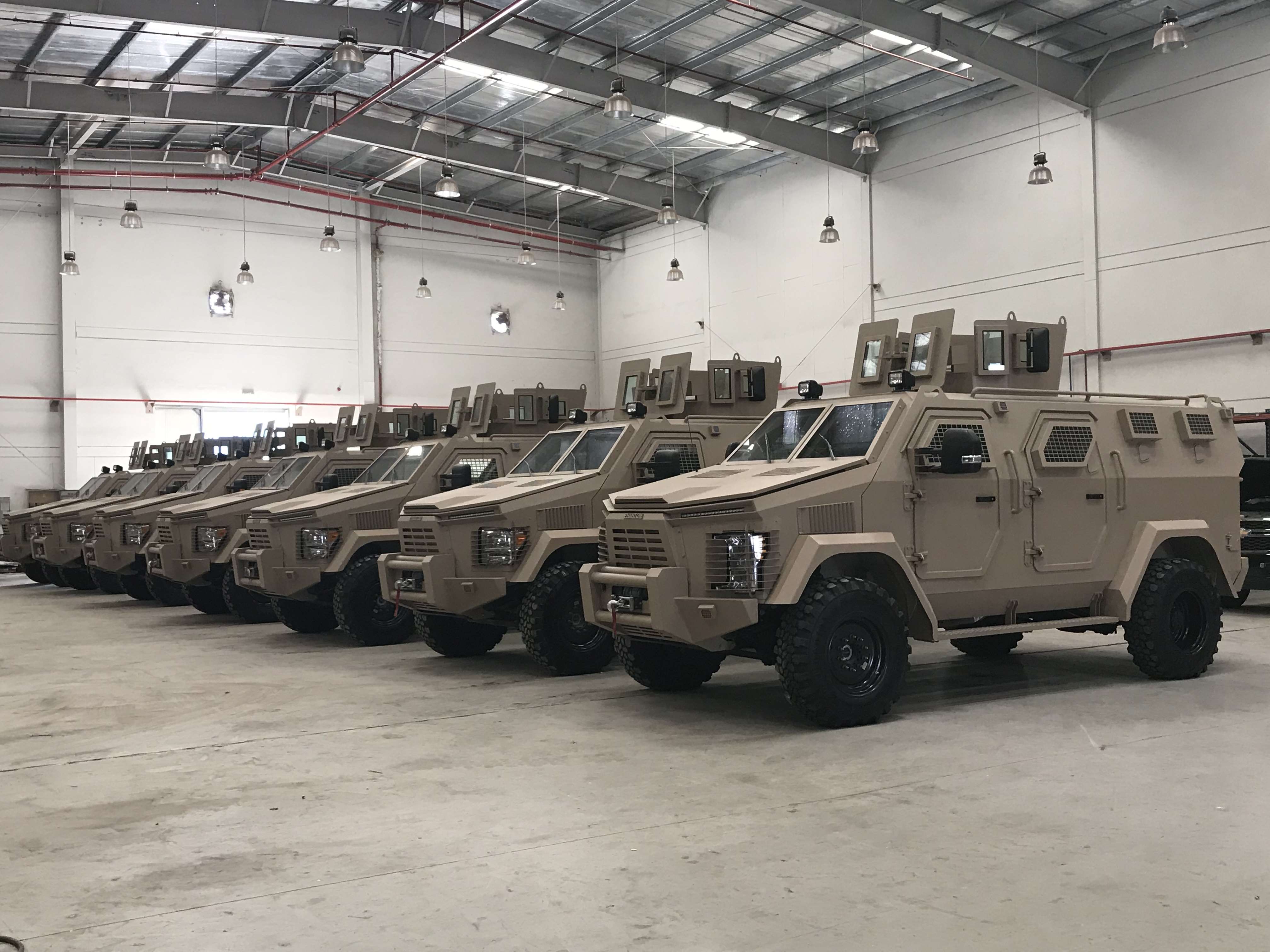 Nigerian Army Unveils Isotrex Phantom 2 Armoured Personnel Carriers