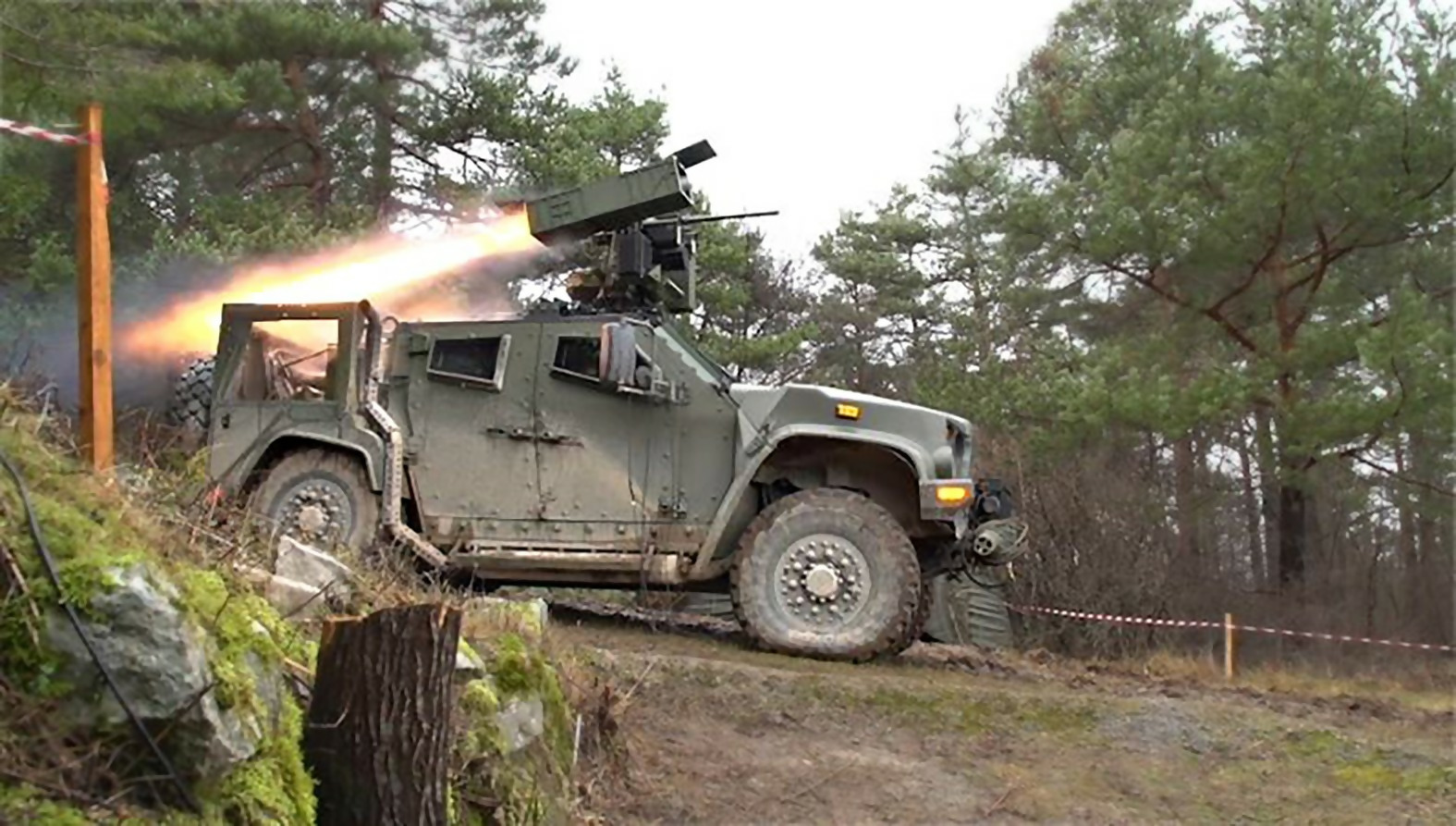 Rafael's SPIKE LR Missile Successfully Fired from Slovenian Armed Forces Oshkosh JLTV