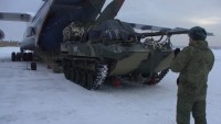 Russian Airborne Forces Holds Airdrop Delivery Exercise Involving BMD-4M Infantry Fighting Vehicles