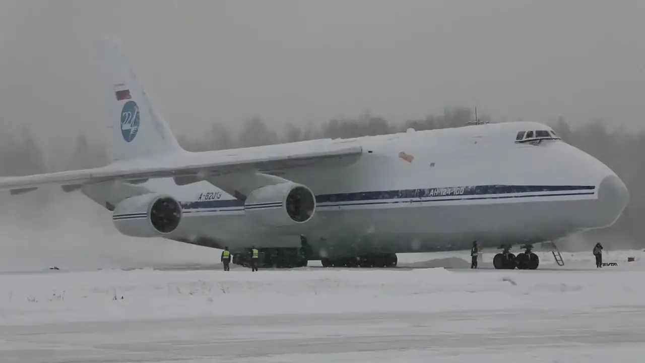 Russian Air Force Mass Launch of AN-124 Heavy Cargo Aircraft