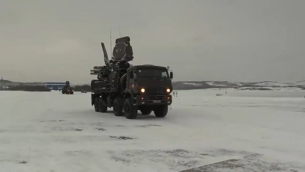 Russian Navy Northern Fleet antsir-S1 air defense system