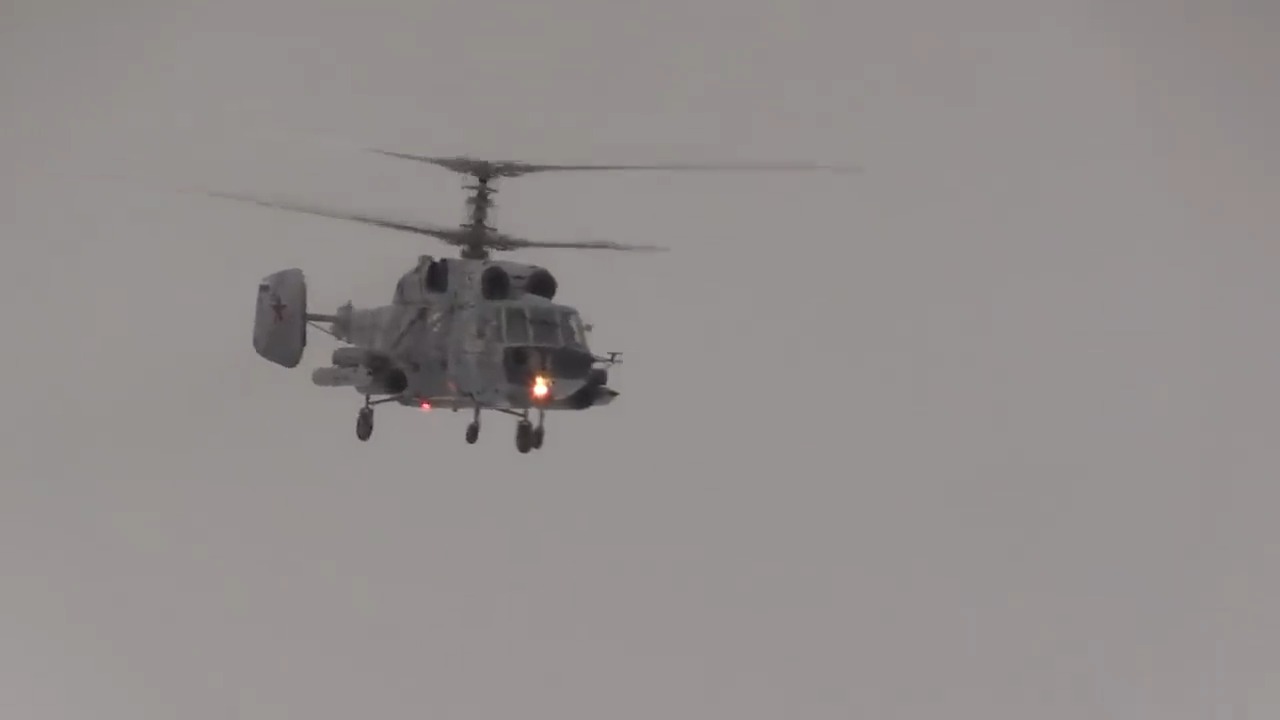Russian Navy Ka-29 assault helicopter