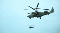 Russian Southern Military District Ka-52 attack helicopters