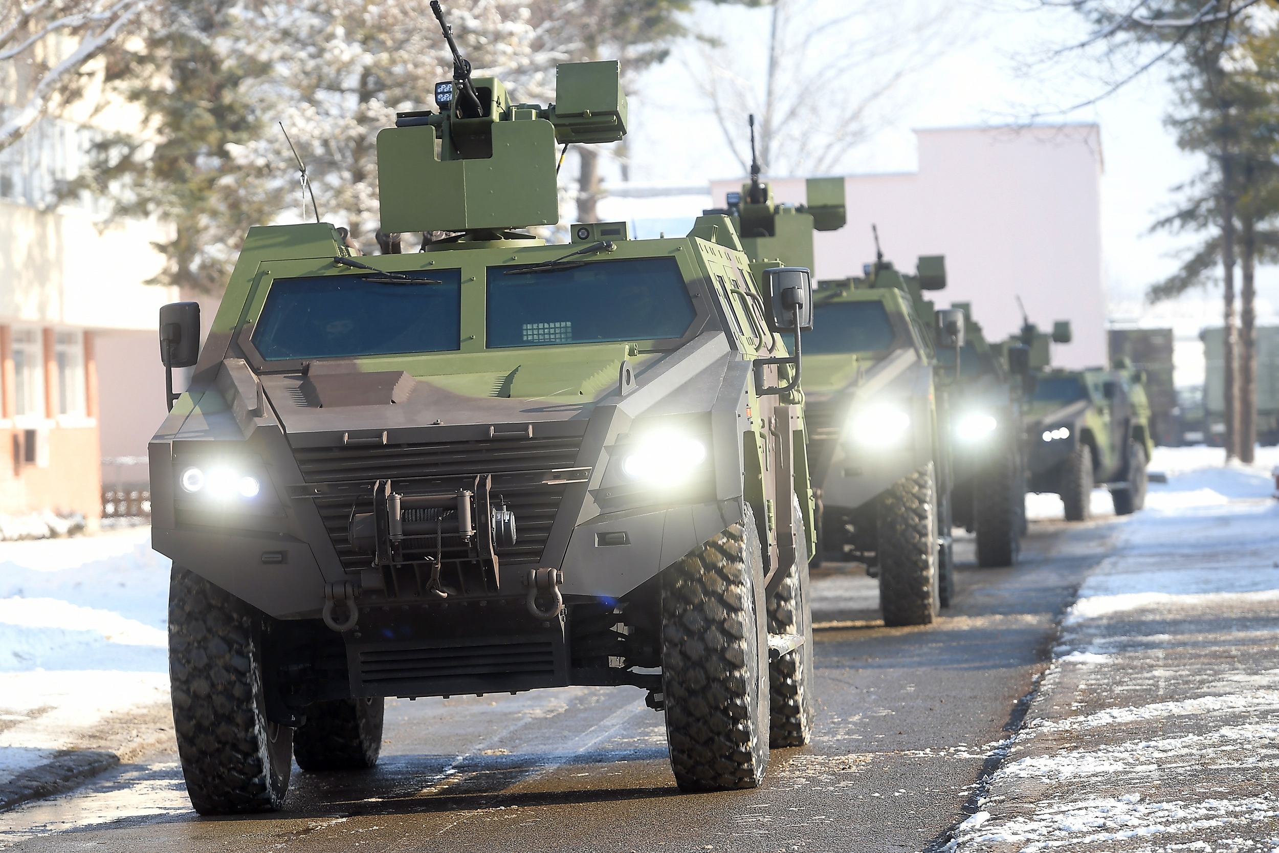Serbian Armed Forces BOV M16 MiloÅ¡ Armoured Combat Vehicles