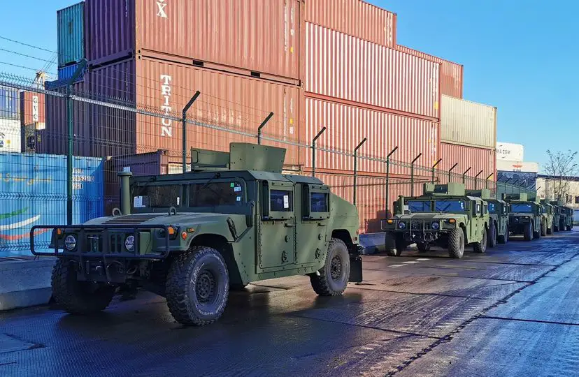 Ukrainian Land Forces Receives New Batch of Humvee Armoured Vehicles and Boats