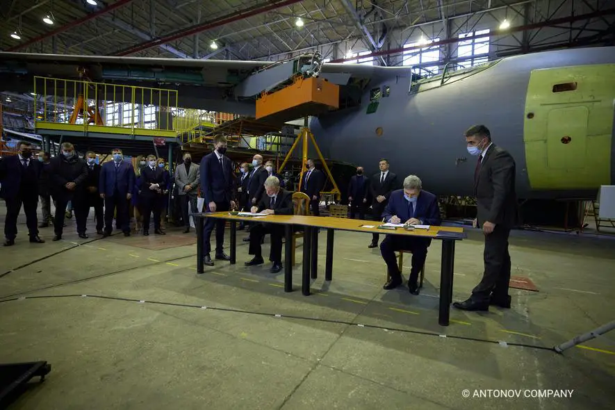 Ukrainian Ministry of Defence Signs Memorandum for Three Antonov An-178 Aircrafts