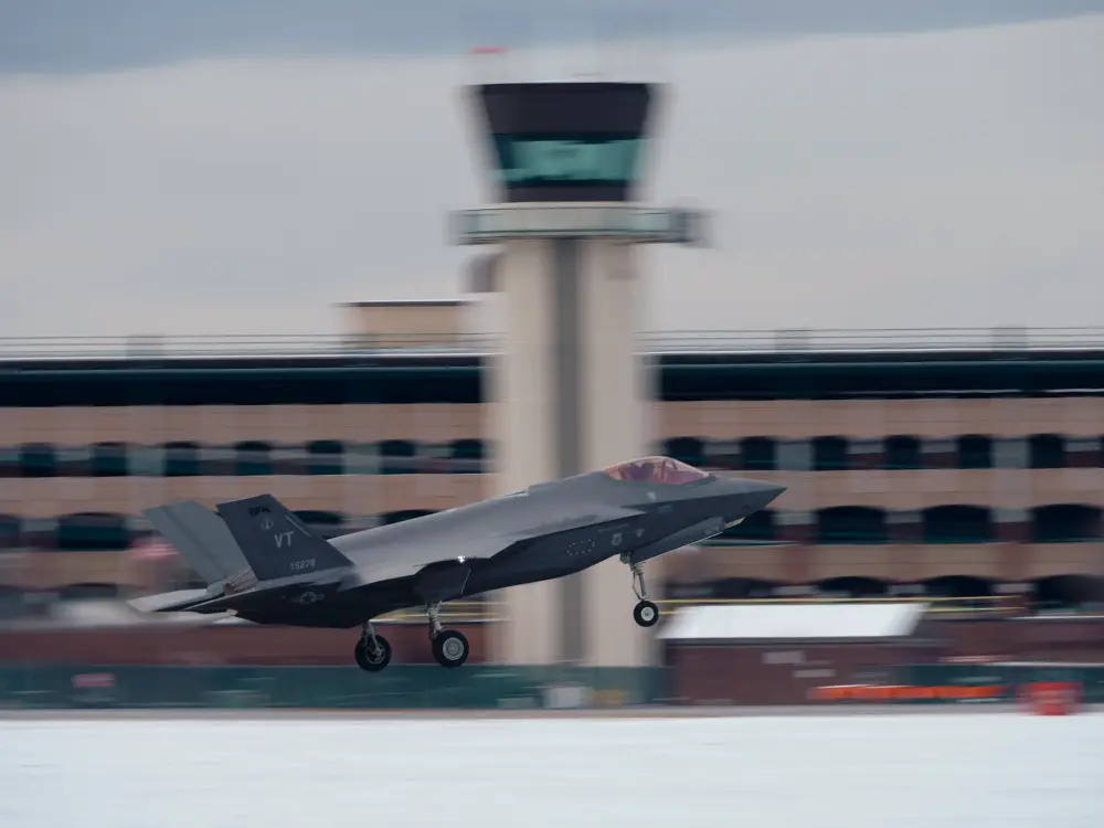 US Air National Guard 158th Fighter Wing F-35 Stealth Fighters Departs for Training in Florida