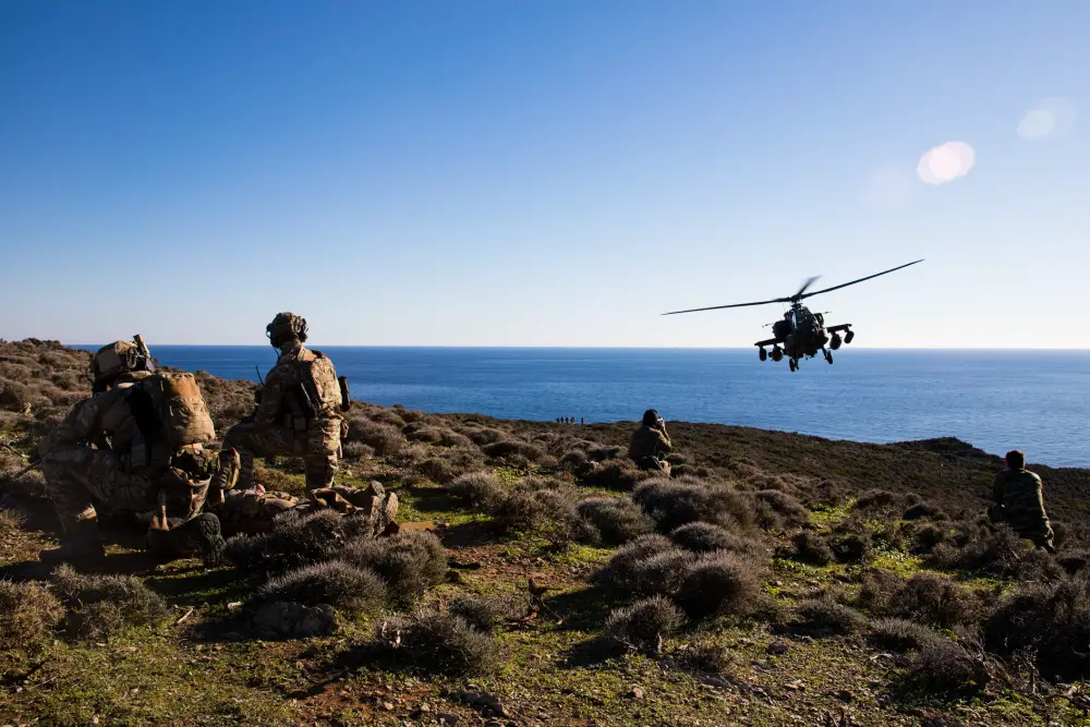 US Army Helicopters Conduct Unique Training with Hellenic Armed Forces
