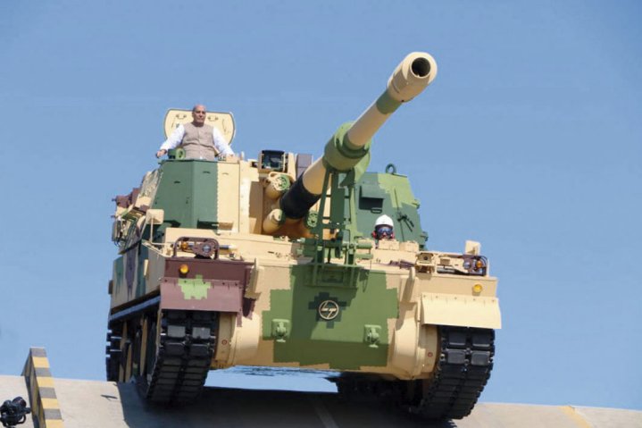 Indian Army K9-VAJRA-T Self-Propelled Howtitzer