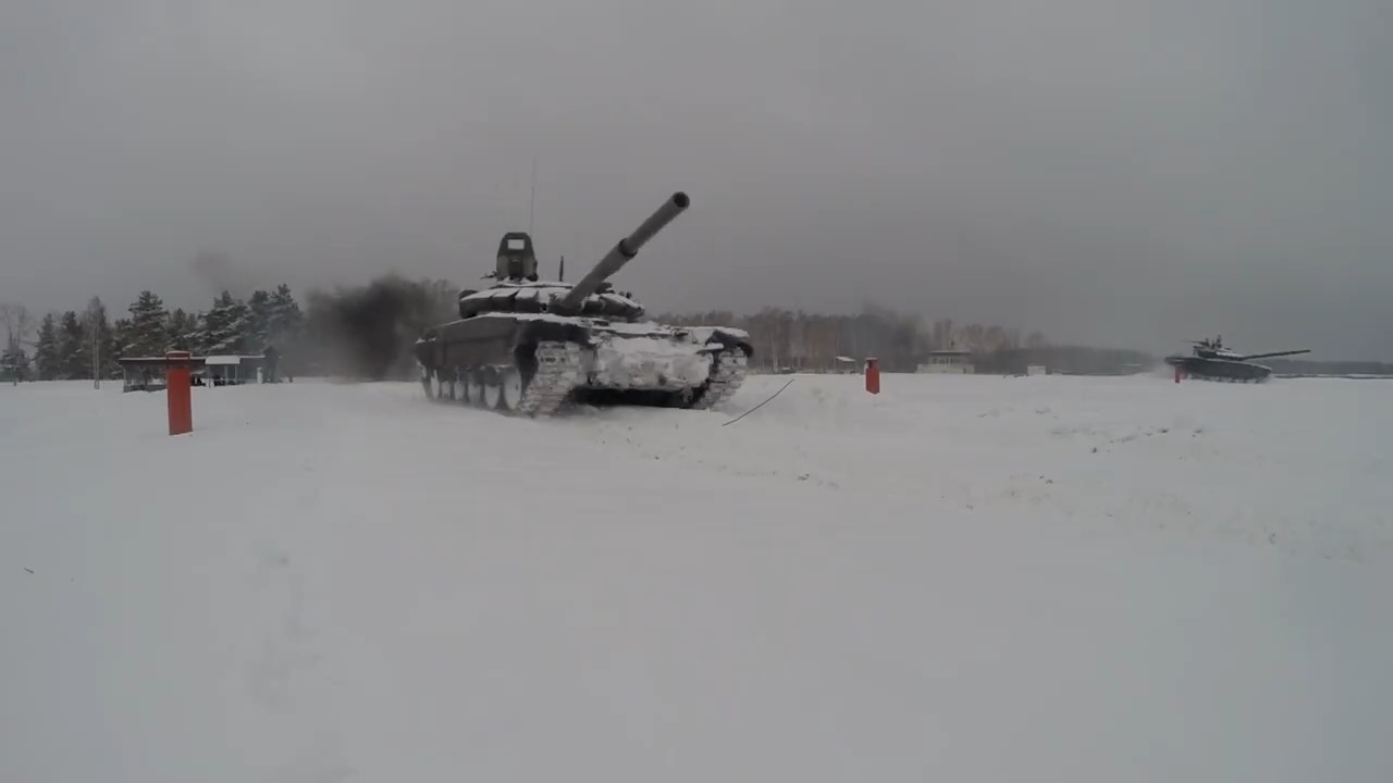 Russian Western Military District T-72B3 Tanks Conduct Live Fire Exercise at Mulino Training Ground