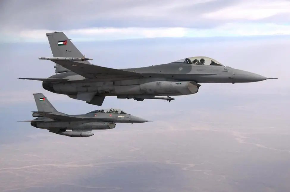 US State Department Approves $60 Million for F-16 Air Combat Training Centre to Jordan