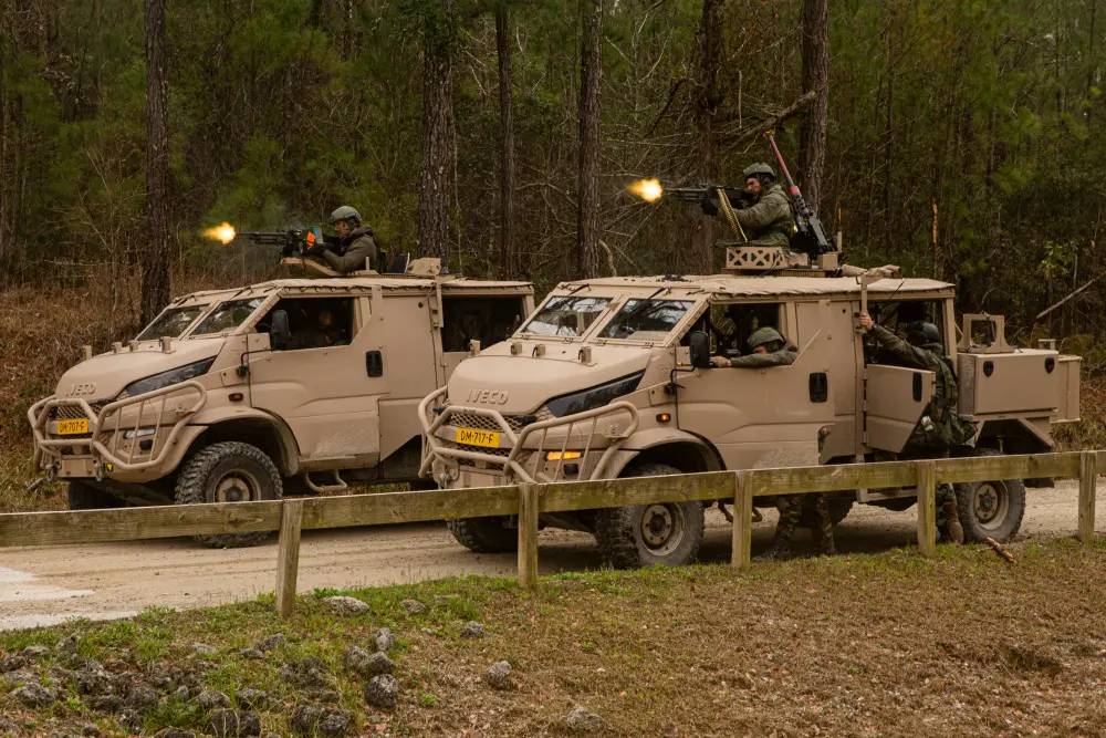 Dutch Marines Participate MOUT Training on Camp Lejeune, North Carolina