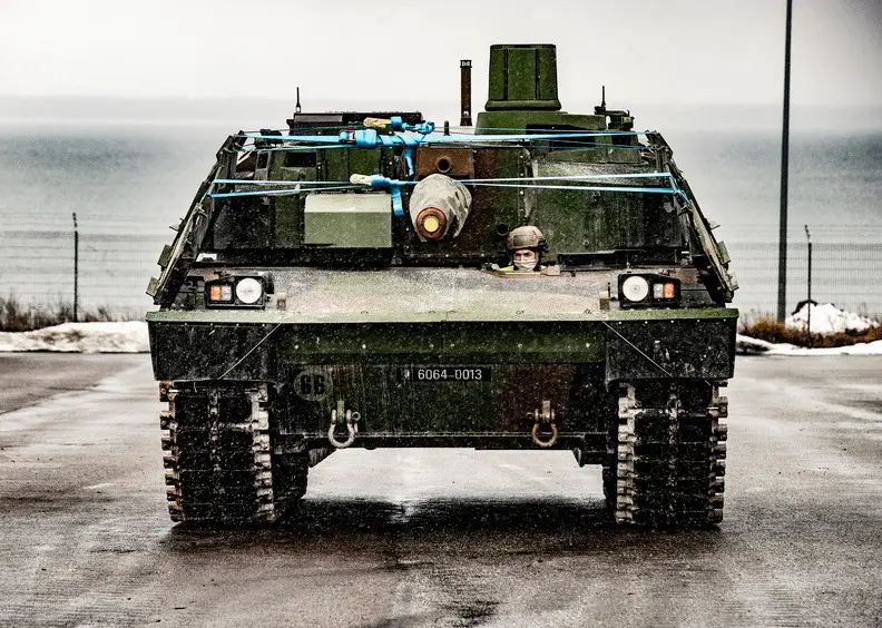 French and British Armoured Vehicles Aarrived at Paldiski, Estonia