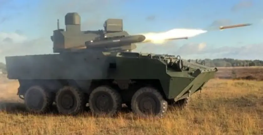 John Cockerill Defense and Thales Fires 70mm FZ275 Guided Rocket from Cockerill 3030 Turret