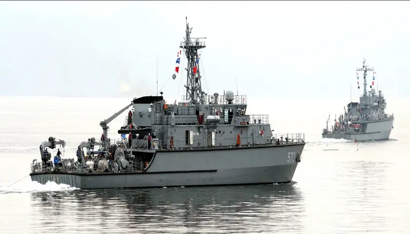 Republic of Korea Navy ROKS Haenam (MSH 573) Yangyang-class minesweeper