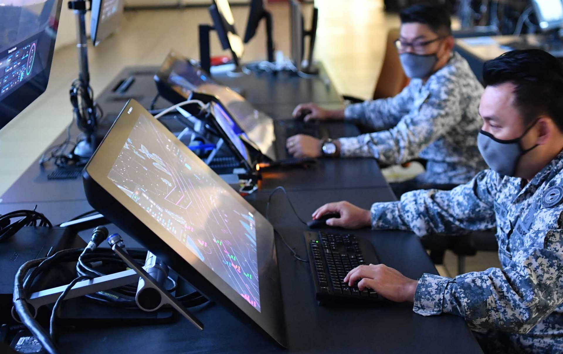 The intuitive design of the Unmanned Systems Mission Control, which was developed by DSTA, allows USV operators to plan for missions on screen easily â€“ just like the way gamers do in a computer game.