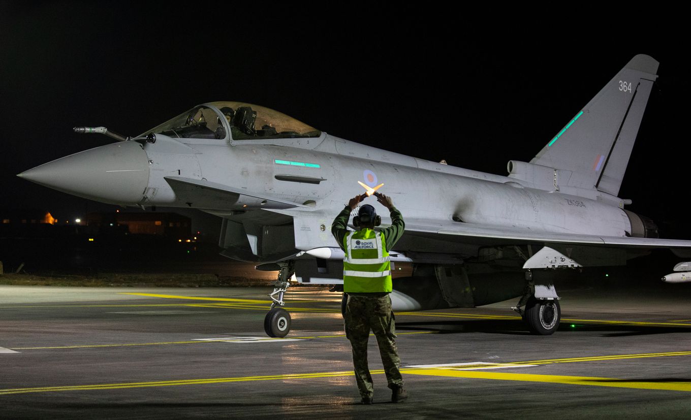 Royal Air Force Eurofighter Typhoons Conduct Strikes Against Daesh in Support of Iraqi Ground Forces