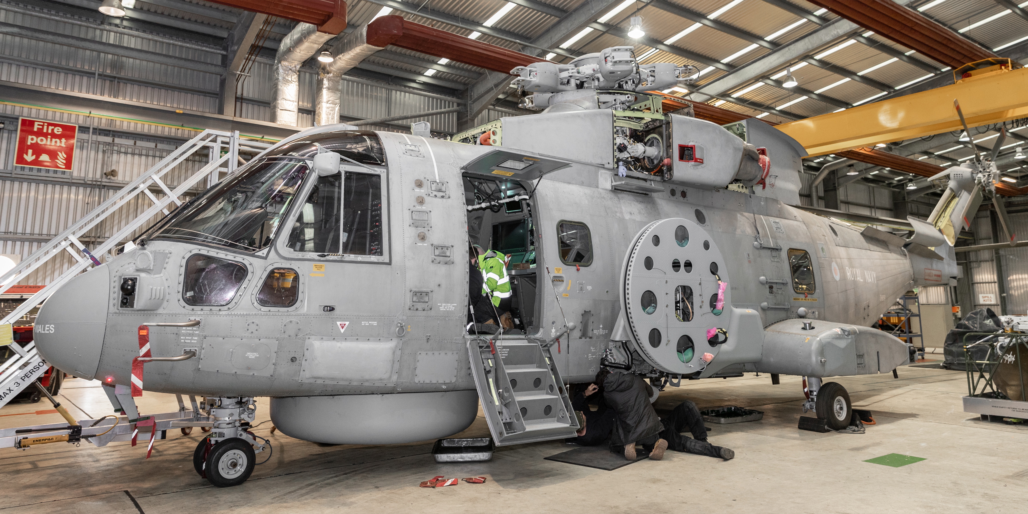 Royal Navy's Merlin "Crowsnest" Helicopter