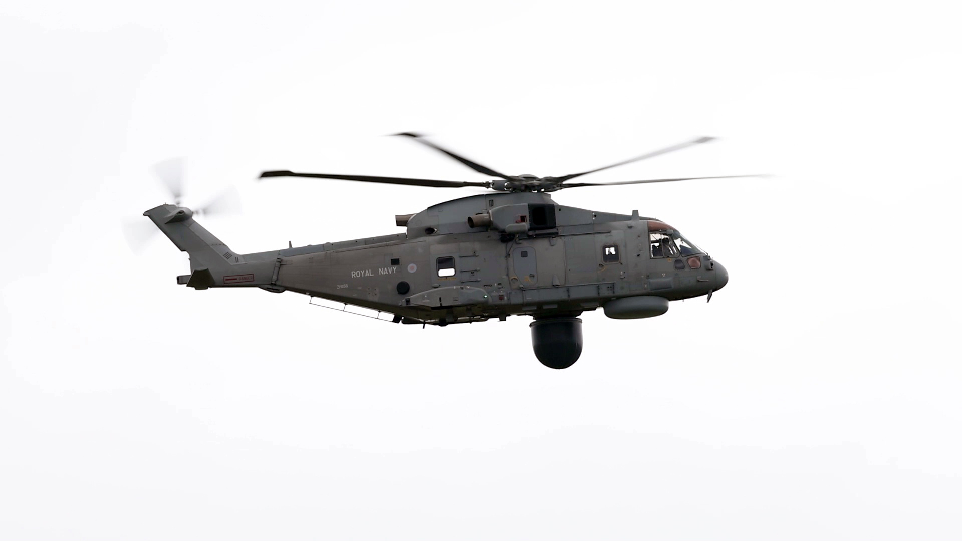 Royal Navy's Merlin "Crowsnest" Helicopter