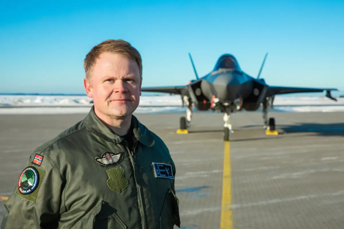 Lieutenant Colonel Tron Strand, Commander of the Norwegian F-35 detachment for Iceland Air Policing.