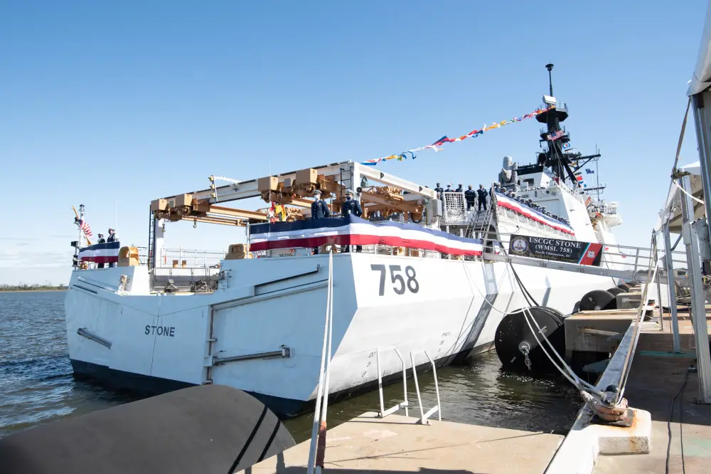 US Coast Guard Commissions Newest USCGC Stone (WMSL 758) National Security Cutter