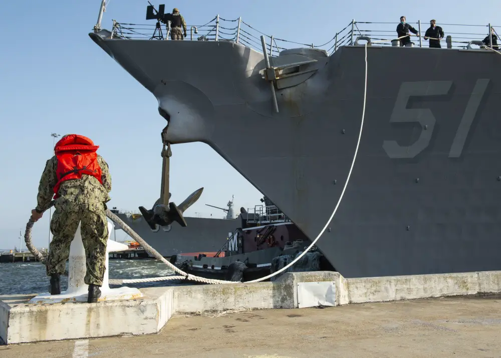 US Navy USS Arleigh Burke Prepares for Home Port Shift to Rota, Spain