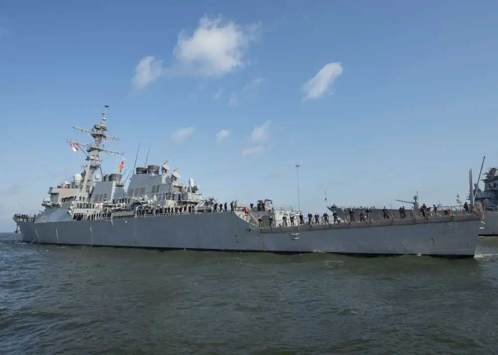 US Navy USS Arleigh Burke Prepares for Home Port Shift to Rota, Spain