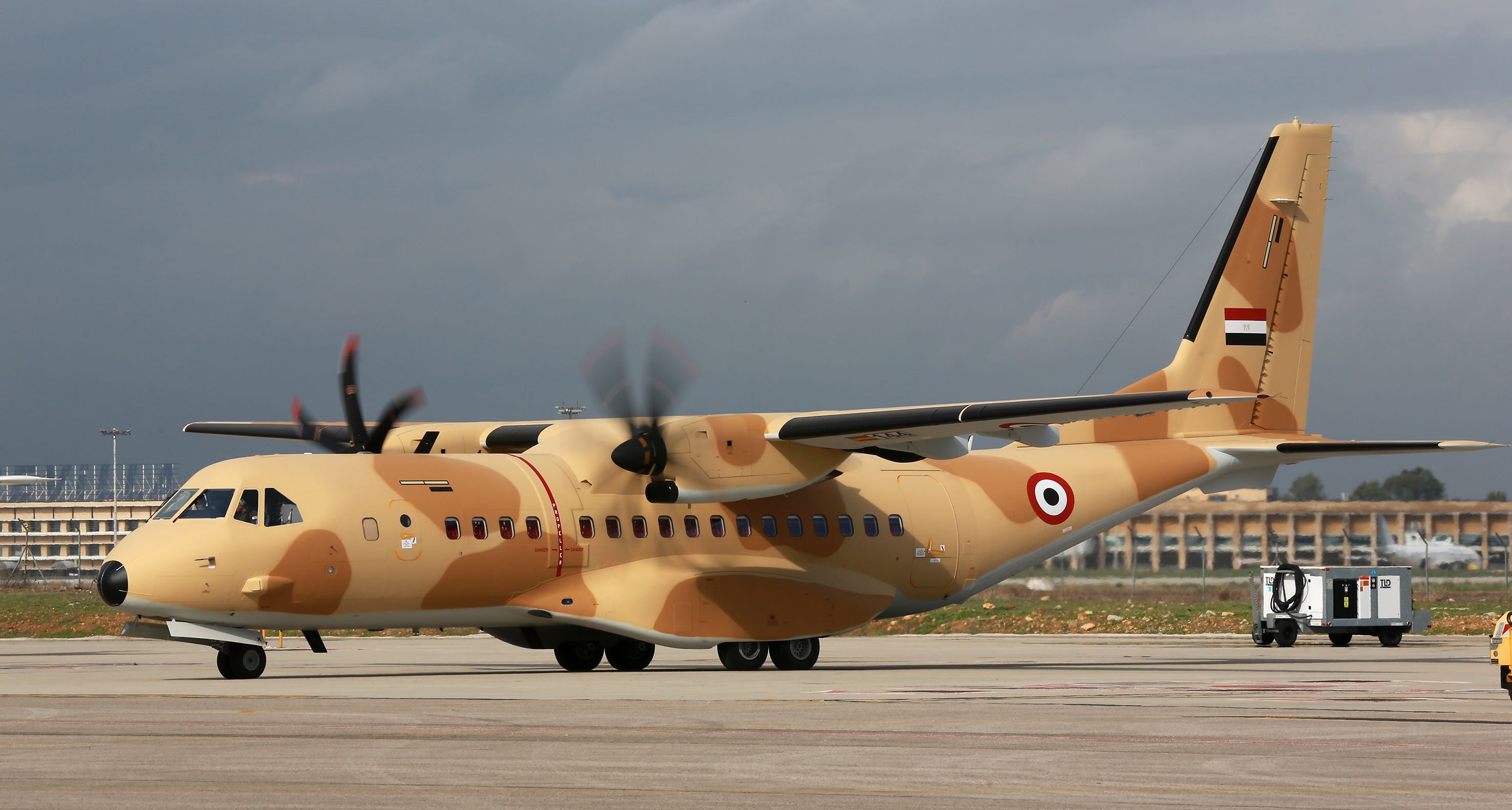 Egyptian Air Force C295 at the Final Assembly Line in Seville (Spain)