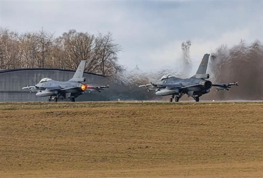 Belgian Air Component F-16 Fighters Ready for NATO Response Force