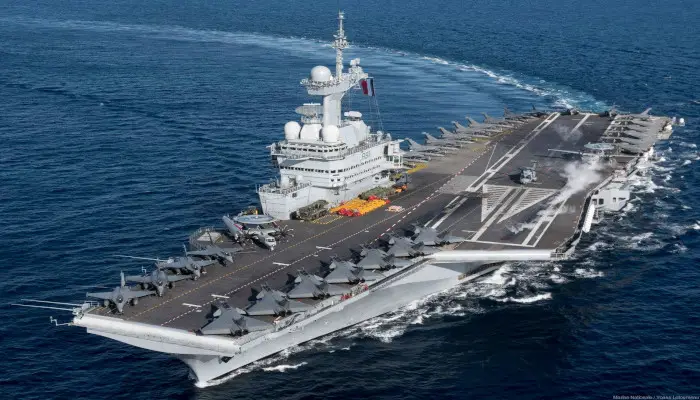 French Navy Charles de Gaulle Aircraft Carrier 