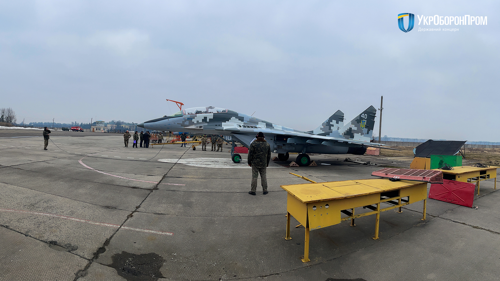 Lviv State Aircraft Repair Plant Hands Over MiG-29UB to Ukrainian Air Force