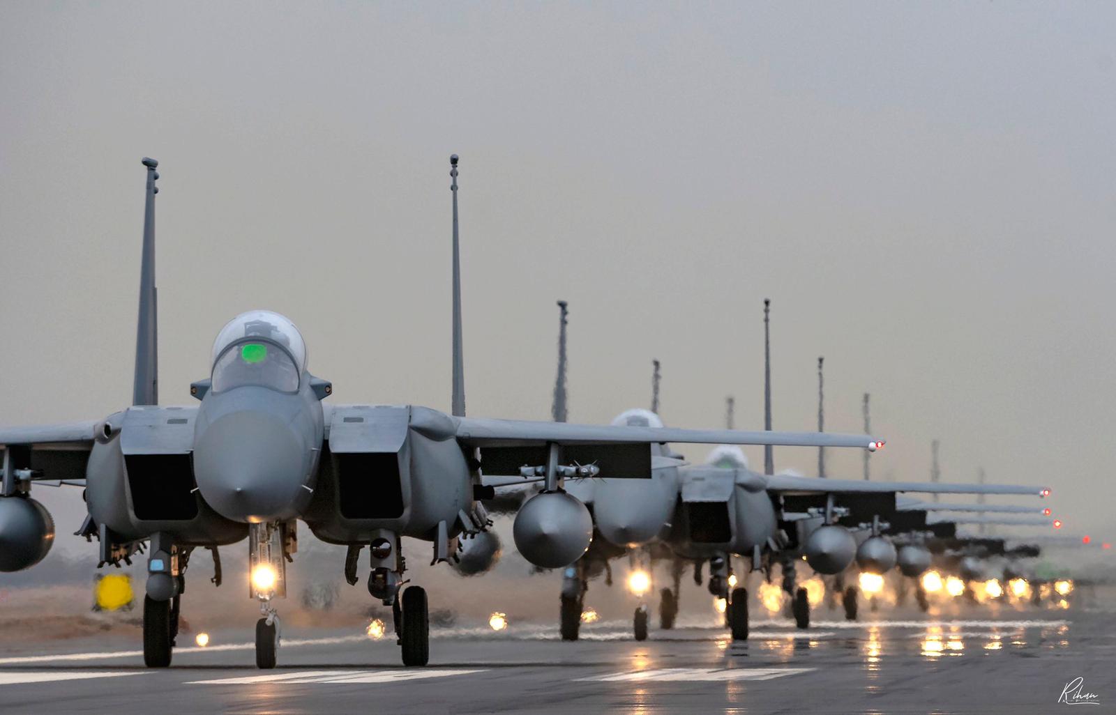 Royal Saudi Air Force F-15SA Advanced Eagles from 29sq/7 Wing at Tabuk