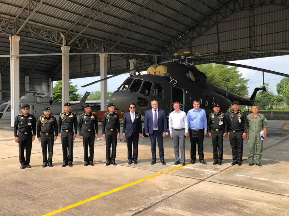 Royal Thai Army Receives 3 Mi-17V-5 Helicopters from Russian Helicopters