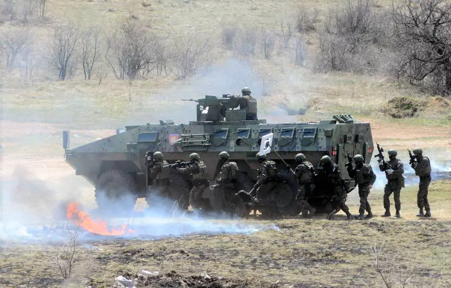 Serbian Armed Forces Lazar 3 multirole armored vehicle