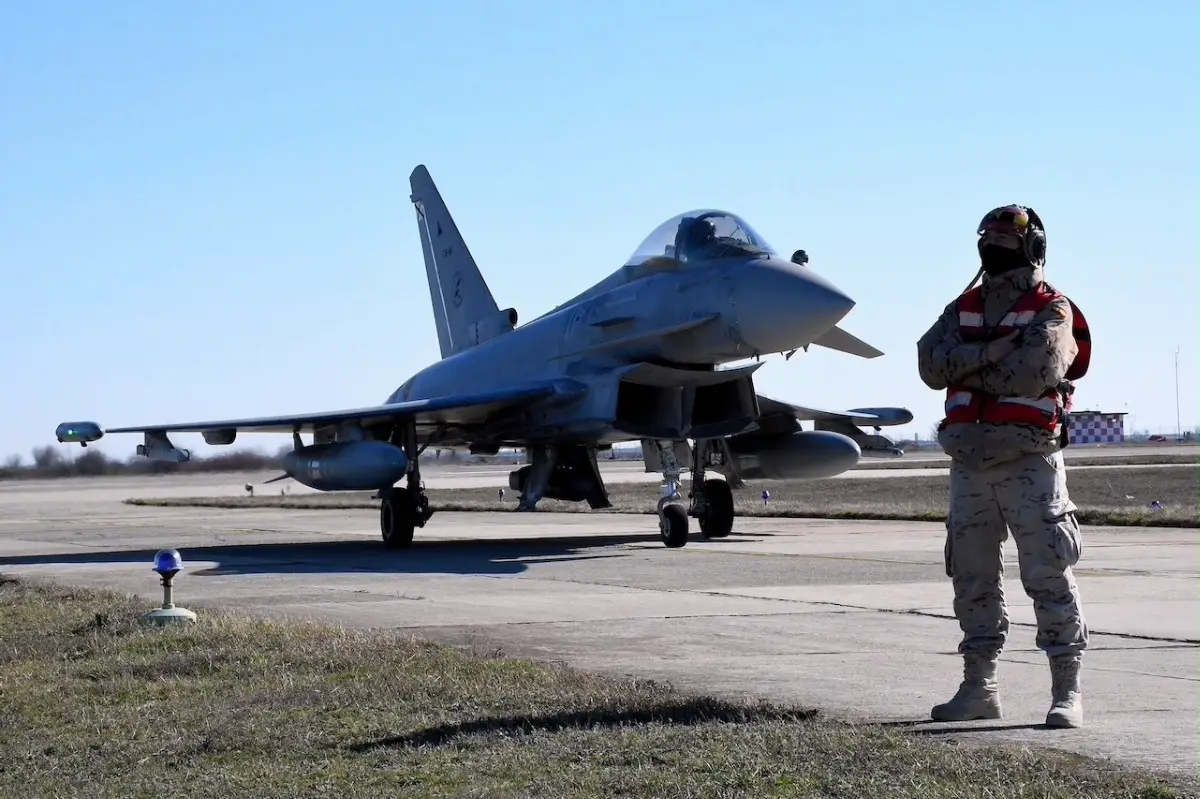 Spanish Air Force Eurofighter Typhoons Leave Romania After Successful NATO Air Mission