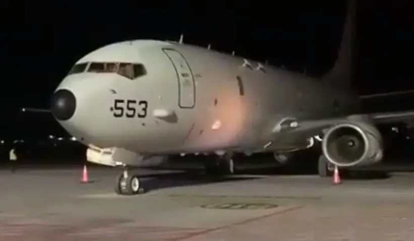 US Navy P-8A Poseidon Maritime Patrol Aircraft Join in Search for Missing Indonesian Submarine