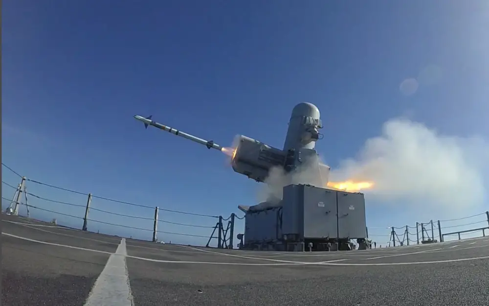 US Navy USS Charleston (LCS 18) Conducts Rolling Airframe Missile Shoot During Live-Fire Exercise