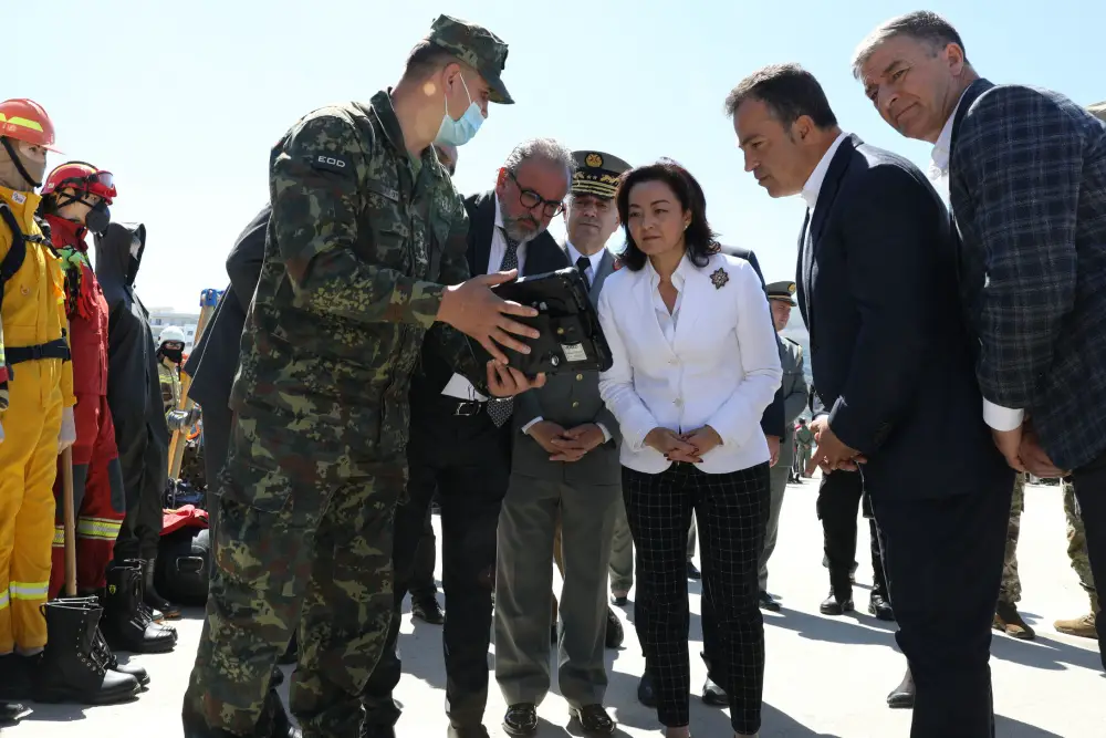 Albanian Armed Forces Explosive Ordnance Disposal Unit Shows Off US Donated Equipment at Vlore Open Day