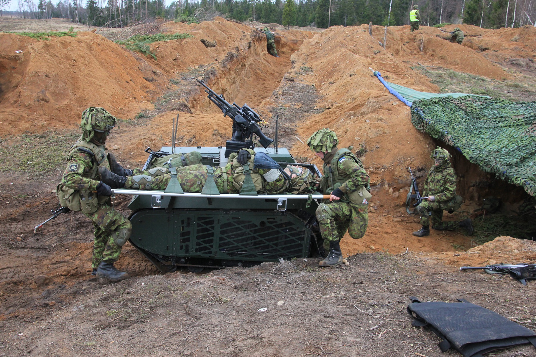 Estonian Forces Employ Milrem Roboticsâ€™ THeMIS Unmanned Ground Vehicles in Live-fire Exercise