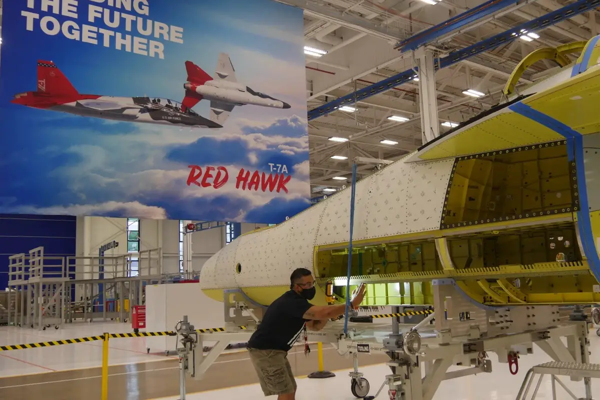 First Boeing-Saab T-7 Red Hawk Advanced Jet Trainer Joined in Record Time
