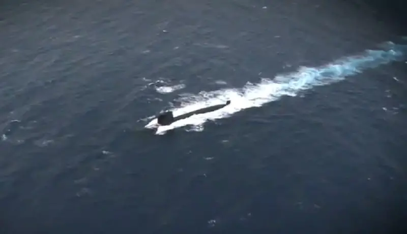 French Navy Fires Exocet SM39 Submarine-launched Cruise Missile