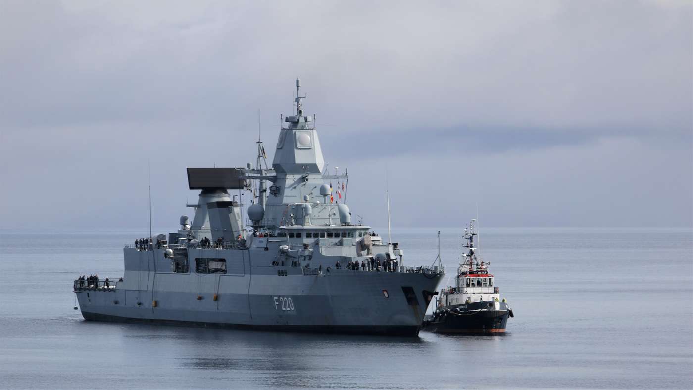 German Navy Frigate Hamburg Tests RIM-162 ESSM Surface-to-air Missiles Outside Northern Norway