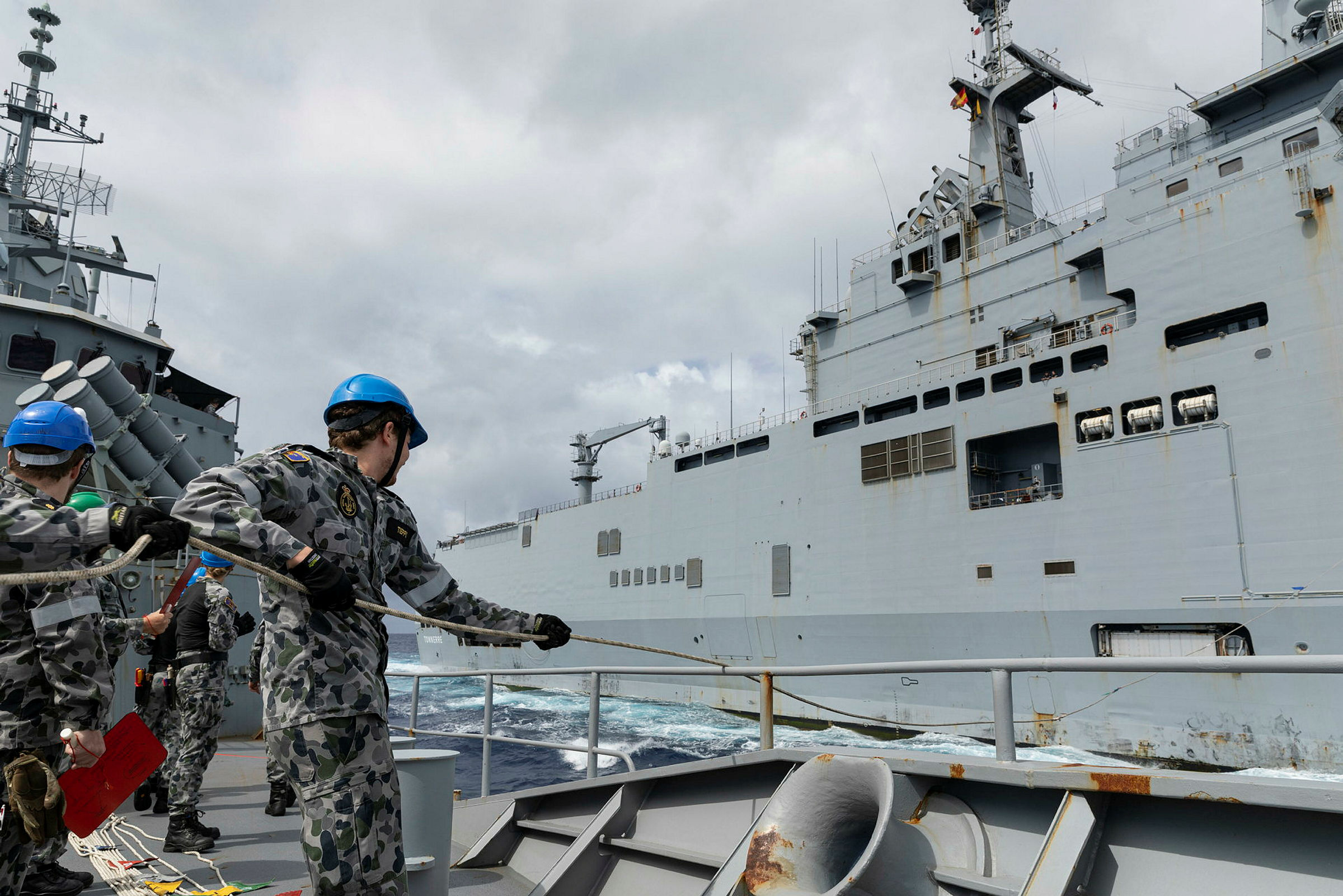 HMAS Parramatta (FFH 154) Joins French Navy Task Group for Training