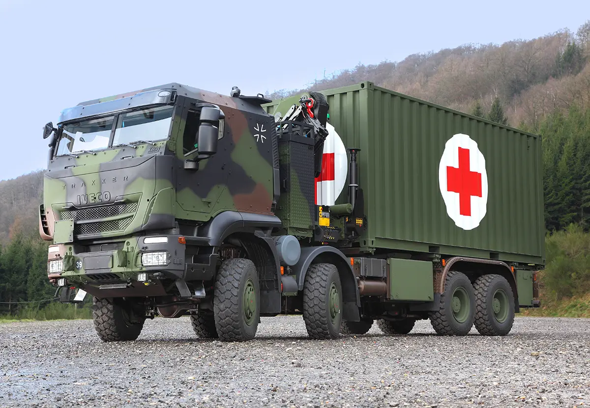 Krauss-Maffei Wegmann Produces IVECO Trakker Cabs for German Armed Forces