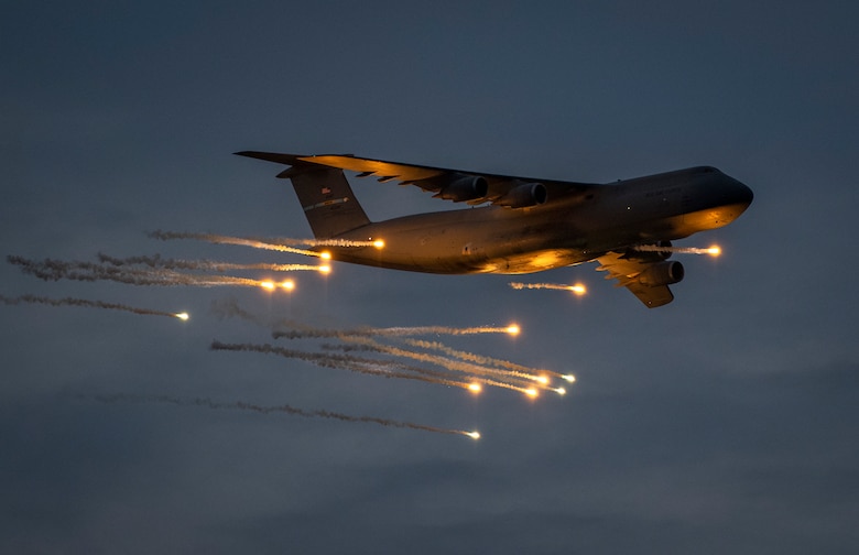 US Air Force C-5M Super Galaxy Visits Eglin Air Force Base for Countermeasures Testing