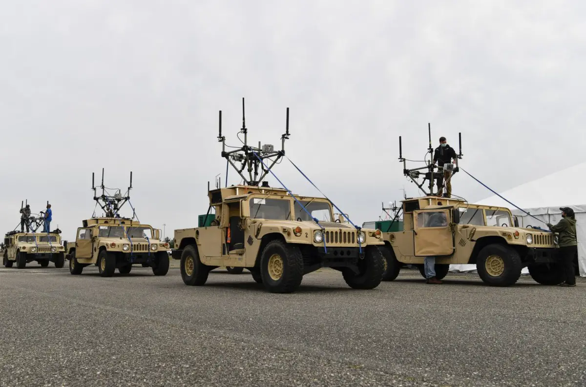 US Army Engineers Field-test Robotic Combat Vehicles (RCVs) Communications