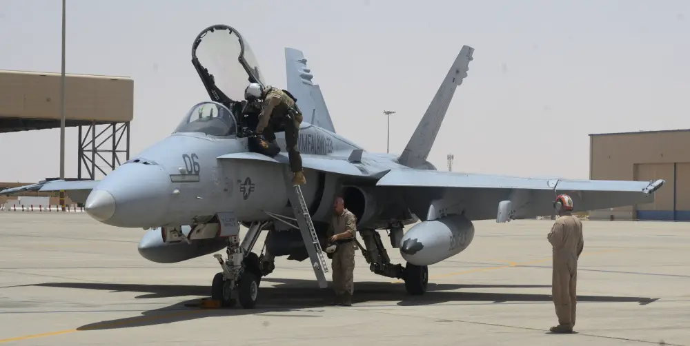 US Marine Corps Hornets Conducts Dynamic Force Employment to Prince Sultan Air Base, Kingdom of Saudi Arabia