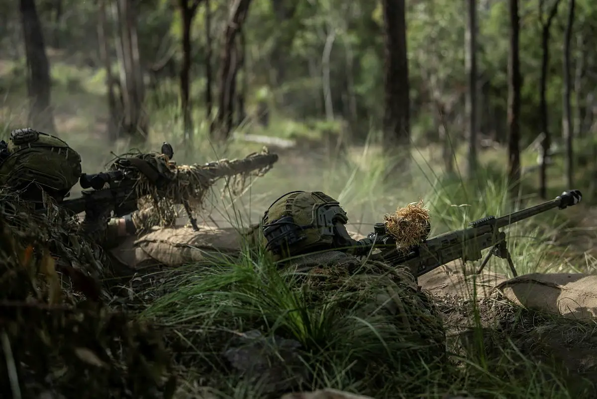 Australian Army Soldiers Conduct Combined Arms Live Fire Exercise in Exercise Diamond Walk 21